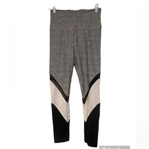 Pink - Victorias Secret grey, black and white mesh leggings - size small